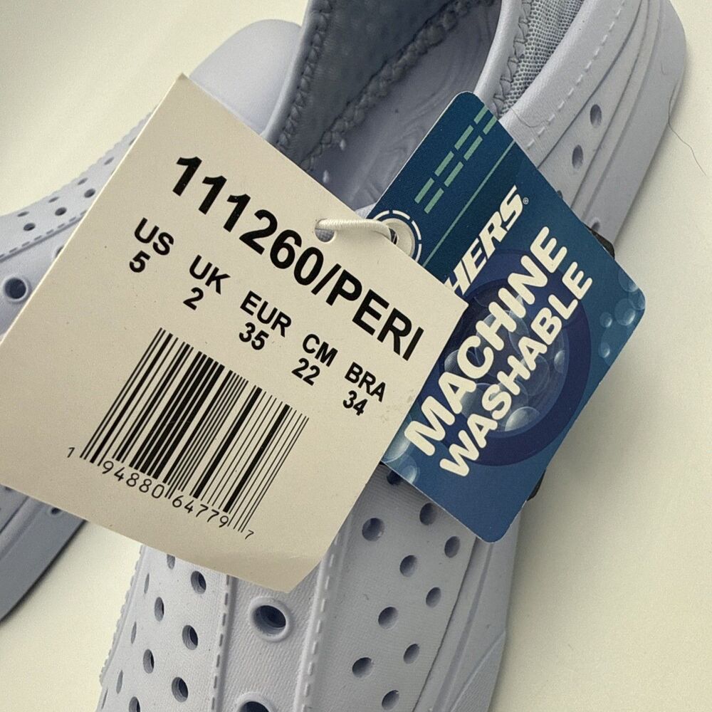 Skechers Foamies Slip-On Clogs Shoes Women Size 5 Lavander Periwinkle NWT - Picture 8 of 8